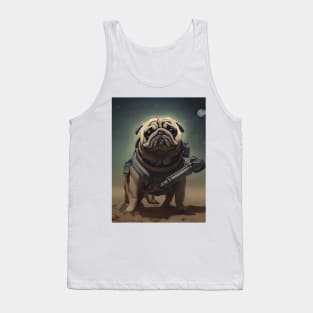 Pug with a cute eyes Tank Top